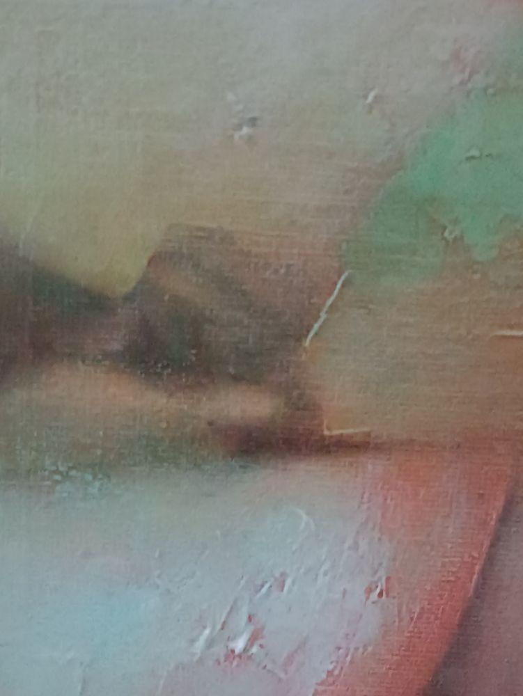 Artwork by Ihor Panchuk, The girl in the fog, Made of oil and acrylic on canvas