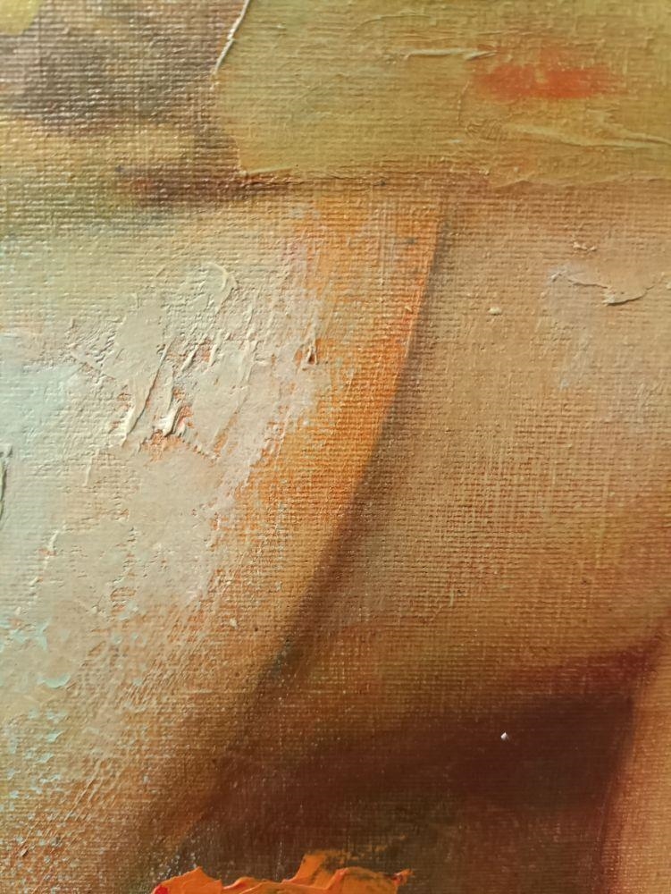 Artwork by Ihor Panchuk, The girl in the fog, Made of oil and acrylic on canvas