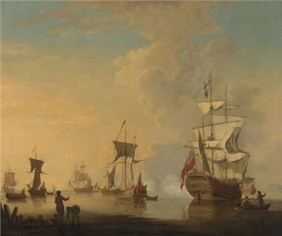 Marine par temps calme by Francis Swaine