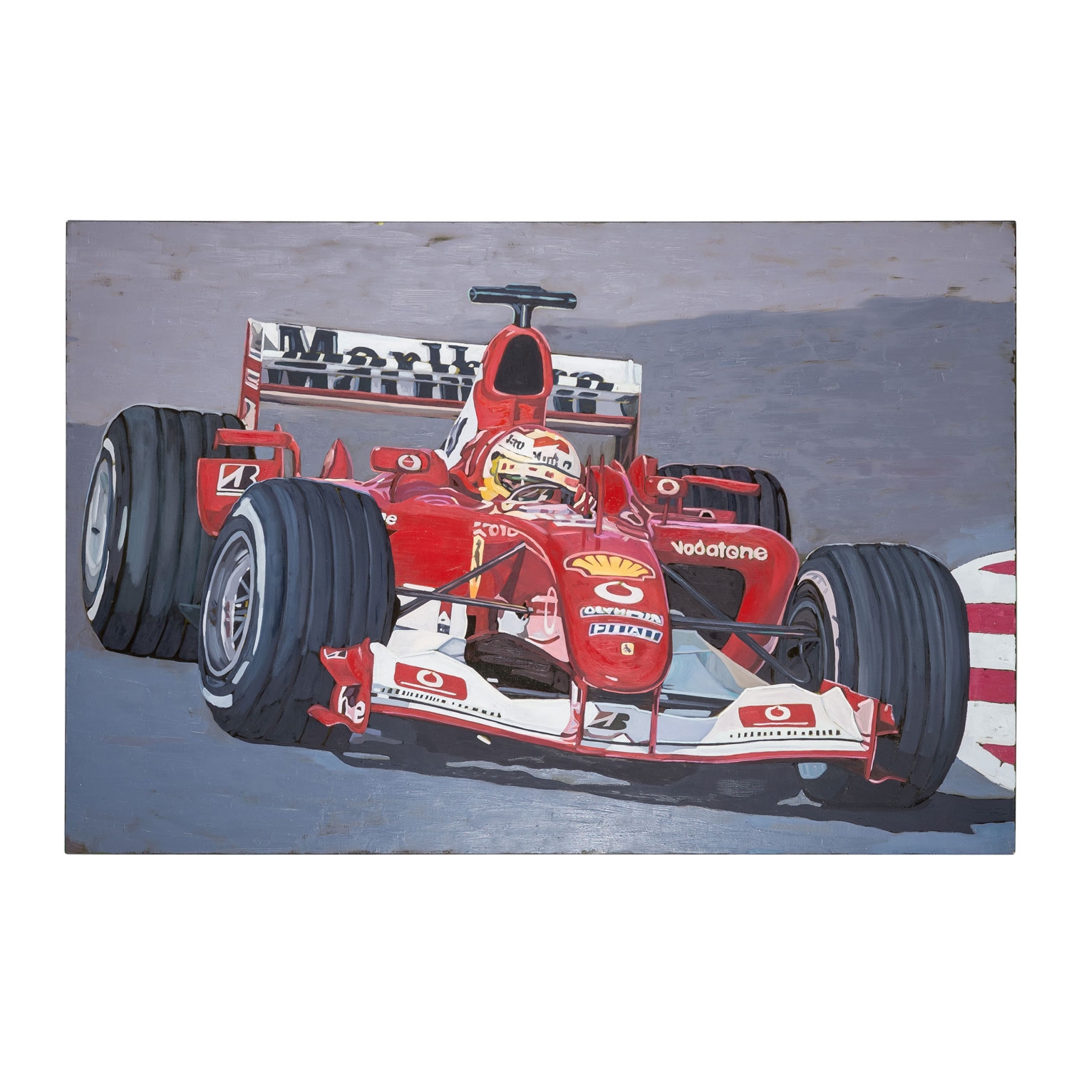 Artwork by Peter Oskar Käser, "Testdrive I", Made of oil / canvas