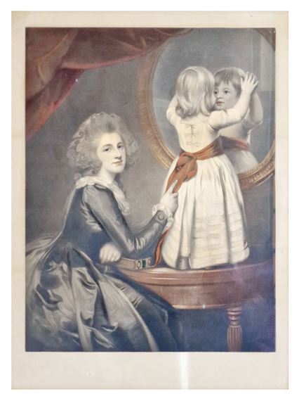 Lady Russell et son fils by George Romney, 19ème siècle