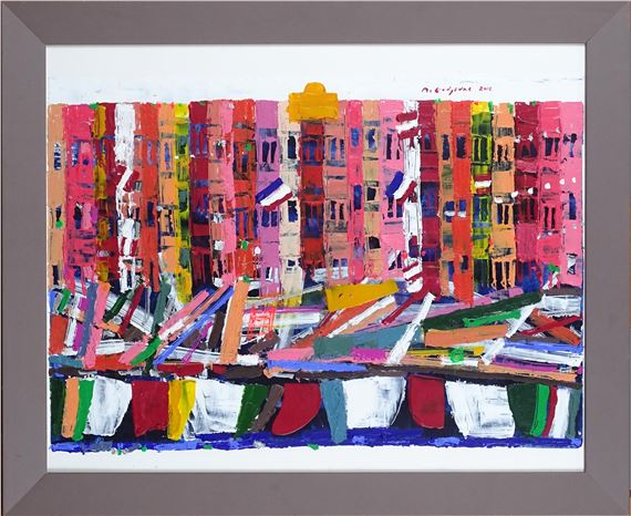 Vue de port stylisé by Michel Godjevac, 2012