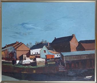 Vue de village - Lucien Staquet