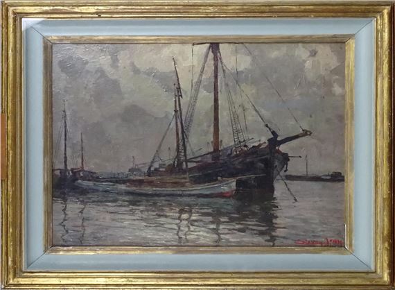 Bateaux au port by Jean Stevan