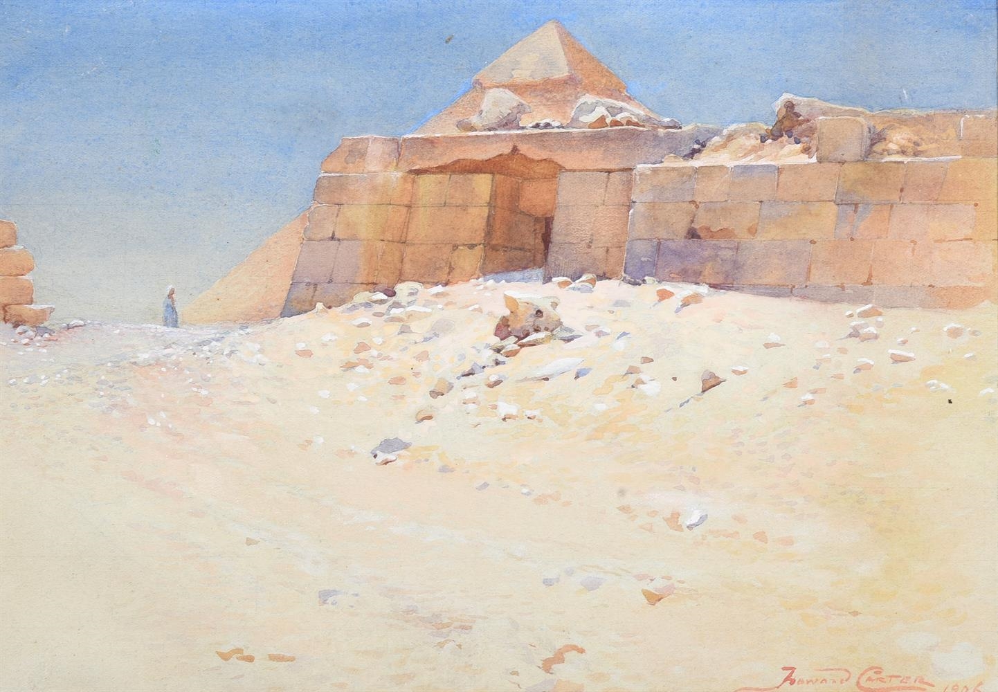 Howard Carter A MUSTABA, BEHIND THE PYRAMID OF KHUFU, GIZA (1906