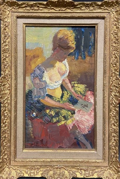 Affiche D'Art Berthomme St ANDRE : Femme De Dos - Galerie Chardin Paris 1958 - Quadrichromie