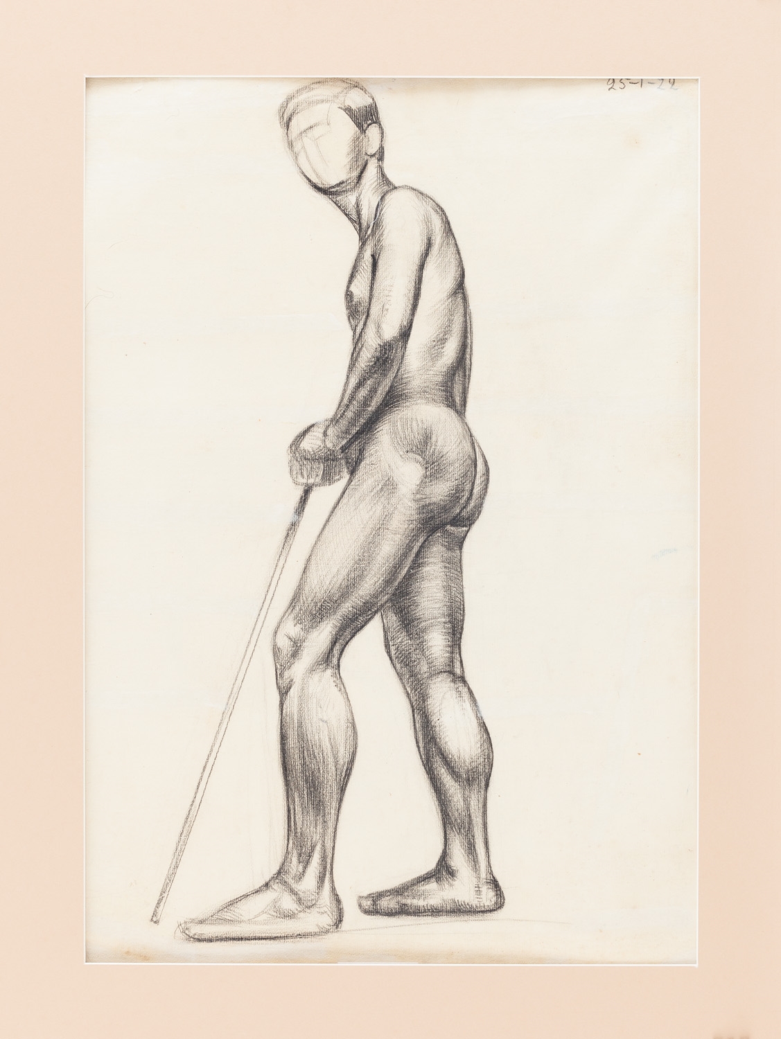 Bolesław Cybis | Nude of a seated woman; Nude of a standing man leaning ...