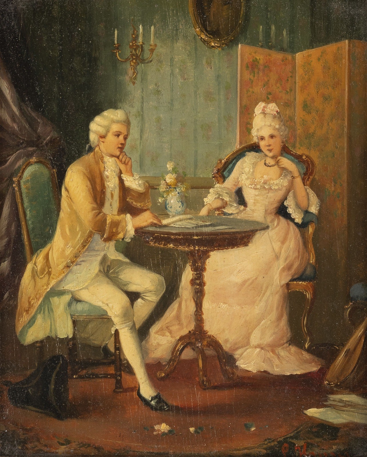 L. Hauser | In the salon | MutualArt