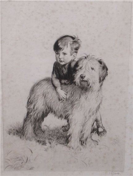 A Fight, Punch and Judy, A boy and his dog and Mother and Child by James Henry Dowd