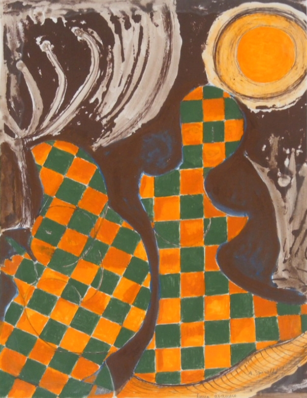 Artwork by Anita Spinelli, Luna avancio, Made of Mixed media on paper