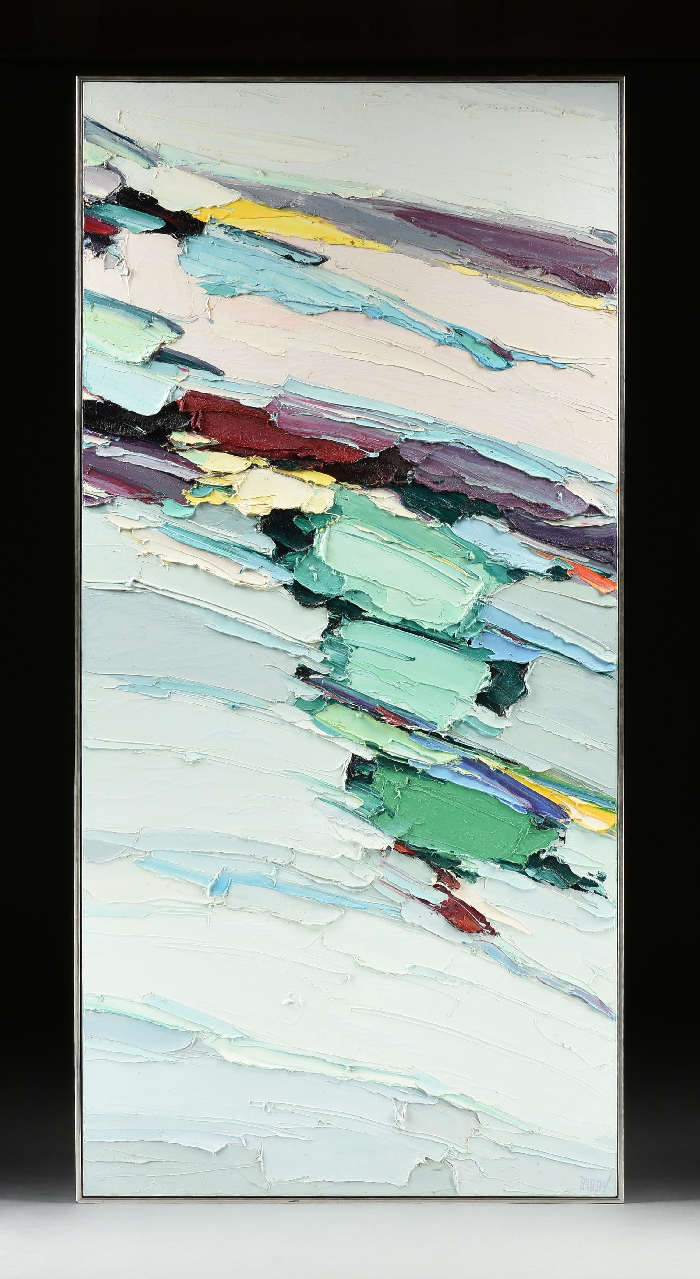 Jim Rabby | Abstract with Thick Impasto, | MutualArt