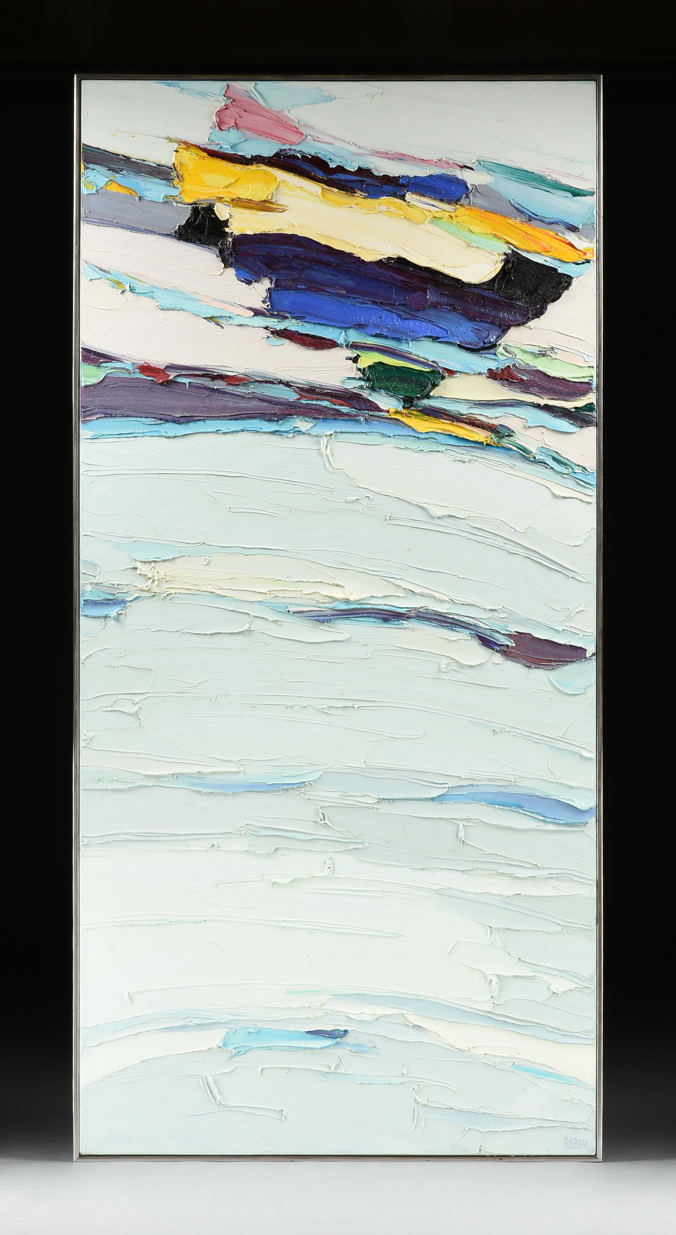 Jim Rabby | Abstract with Thick Impasto, | MutualArt