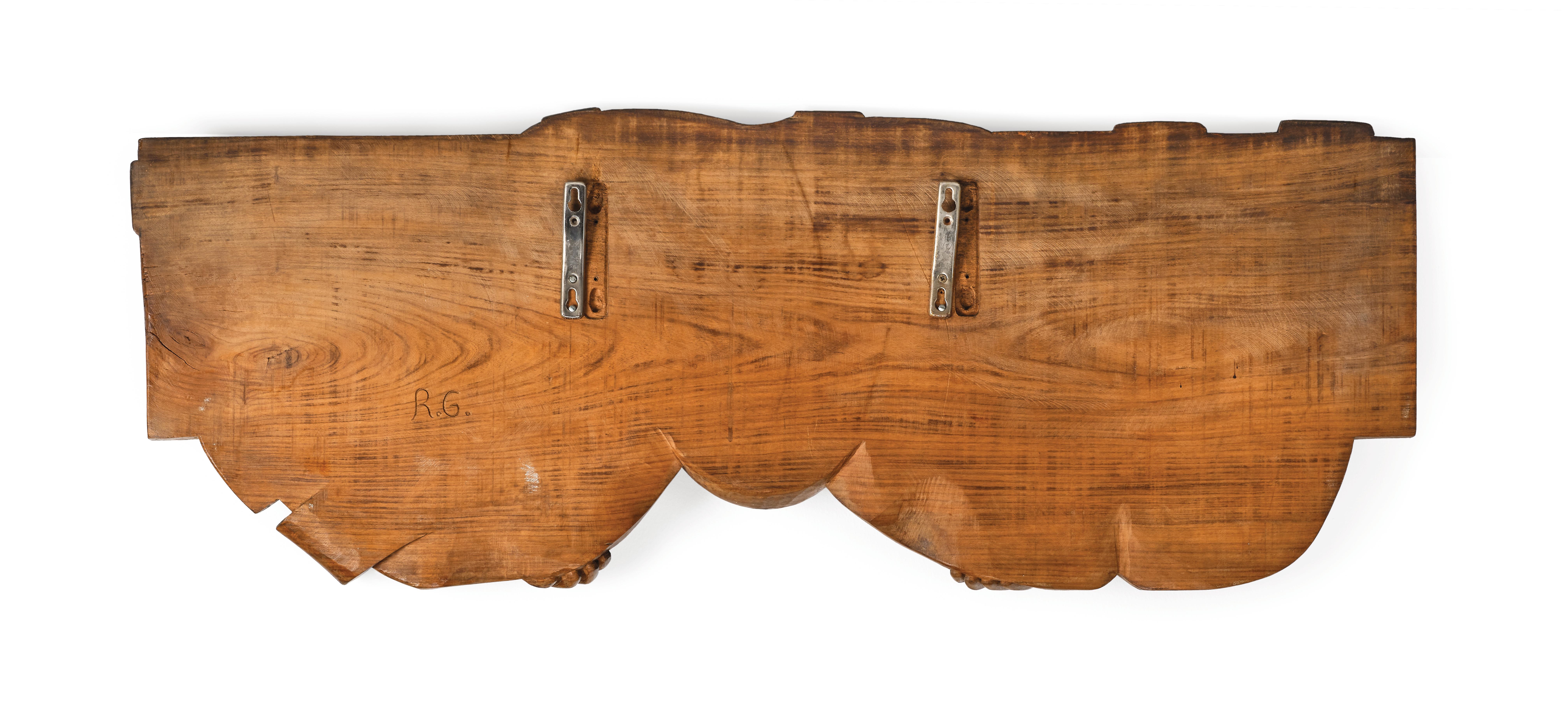 Artwork by Hubert Aratym, Der Blick nach unten, Made of carved and painted wood