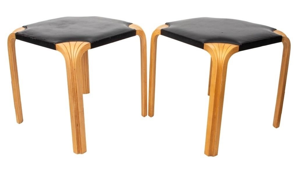 Alvar Aalto | X-601 Modern Fan Leg Stools (2015) | MutualArt