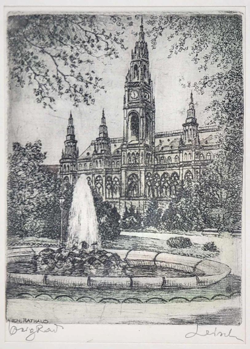 Hans Leisch | Wien Rathaus & Michaelertor | MutualArt