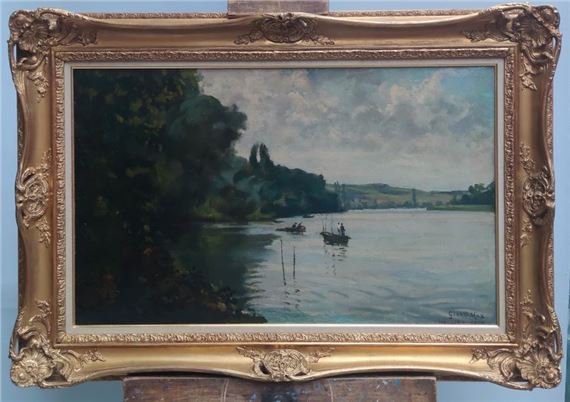 Fishermen at Neuville by Léon Giran-Max, 1906