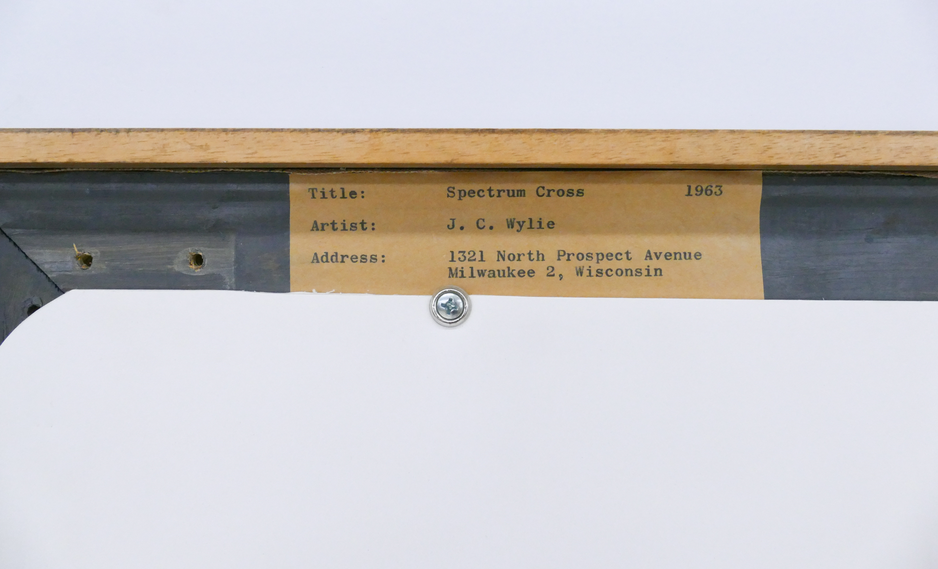 Artwork by John C. Wylie , Spectrum Cross 1963, Made of Oil on Canvas