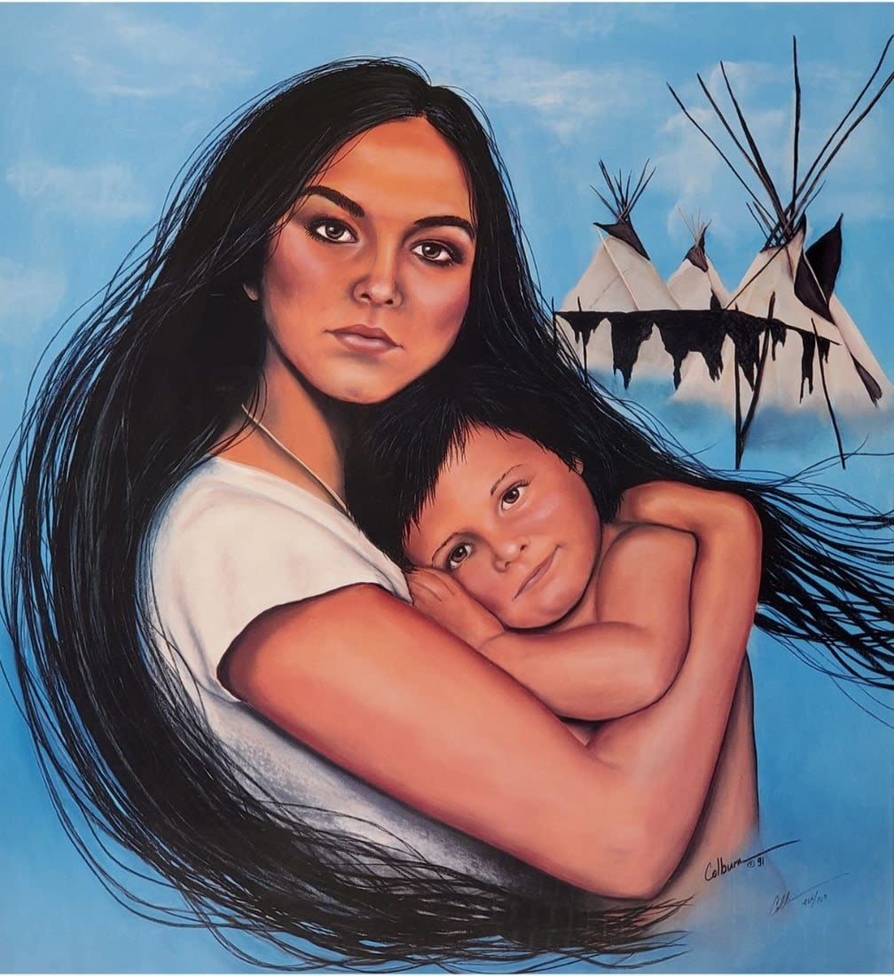 Debra Colburn Indian Print with Dream Catcher MutualArt