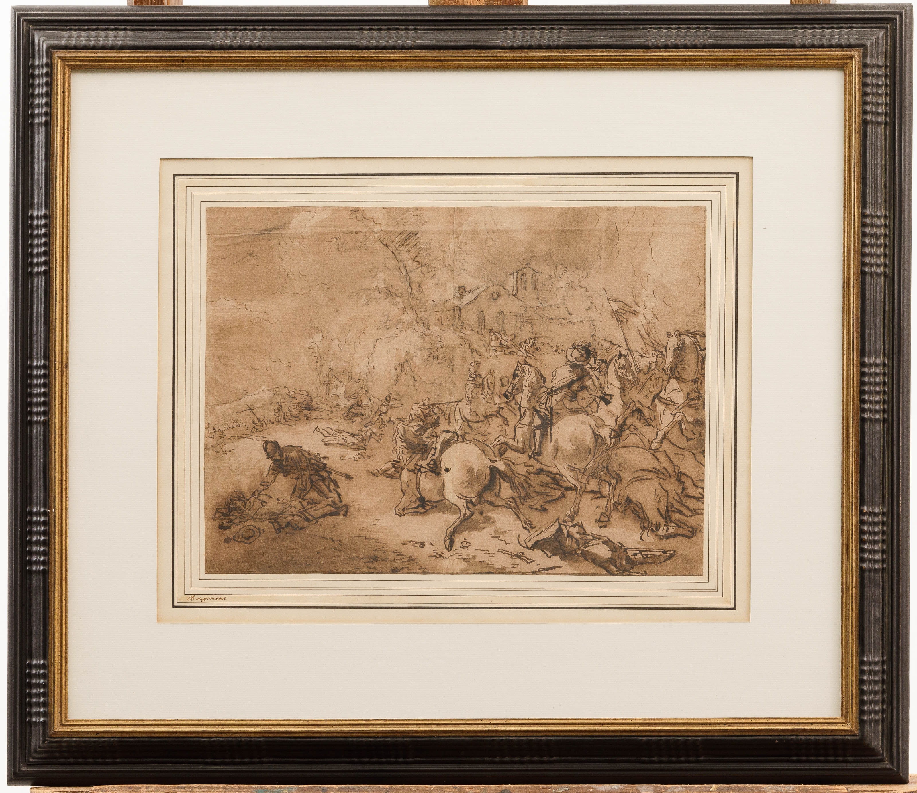 Italian School | Cavalry battle (1983) | MutualArt