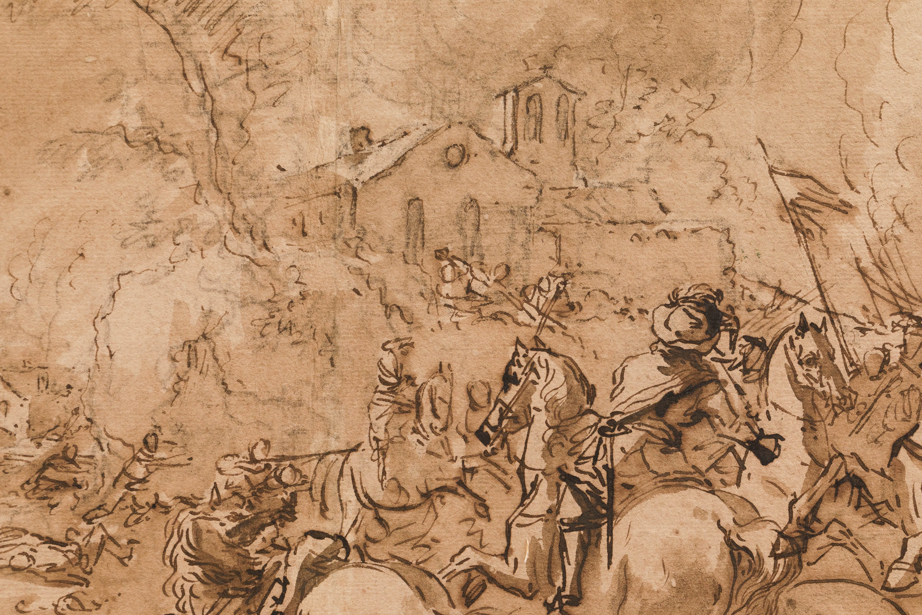 Italian School | Cavalry battle (1983) | MutualArt