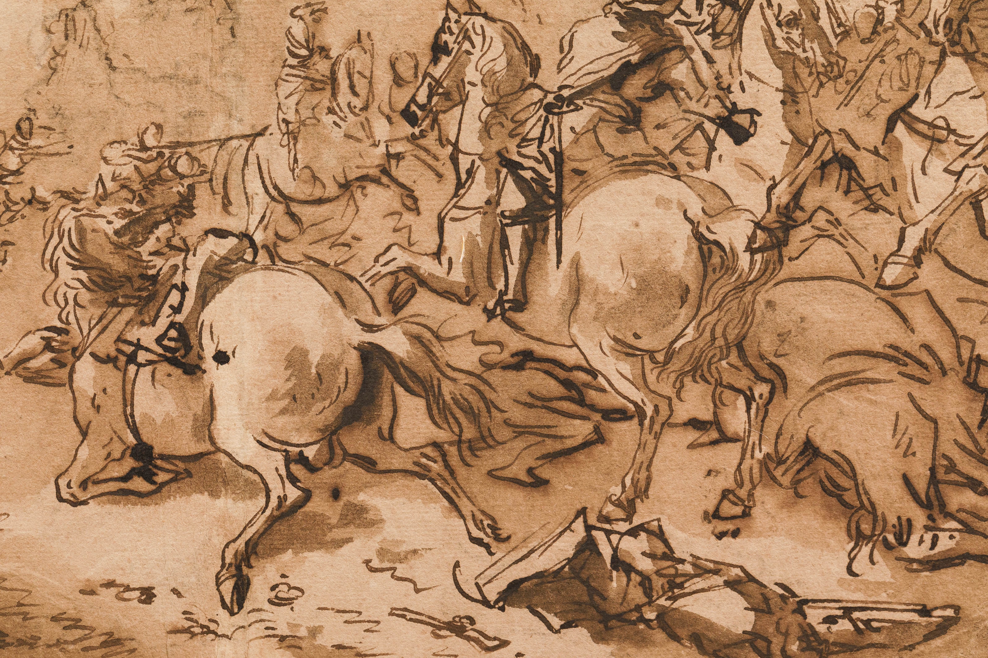 Italian School | Cavalry battle (1983) | MutualArt