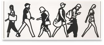 Julian Opie | Walking in Melbourne 1, from Walking in Melbourne 1