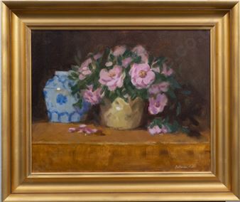 Still Life with Pink Camellias - Catherine Robb
