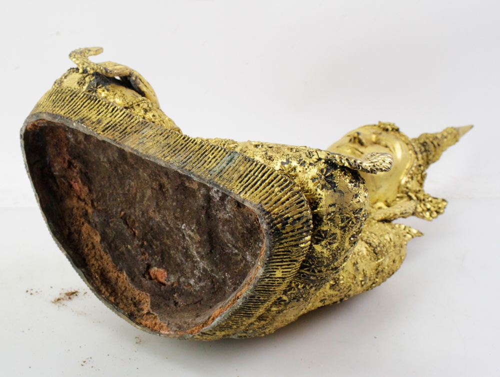 Thai School, 19th Century | 19thC Thailand Gilt Bronze Sitting Buddha ...