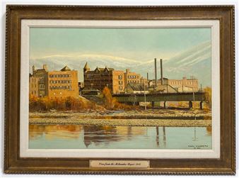View from the Milwaukee Depot, Missoula, Montana - Carl Funseth