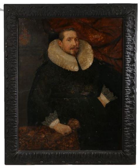 Dutch School, 17th Century | Portrait of a gentleman wearing a full ...