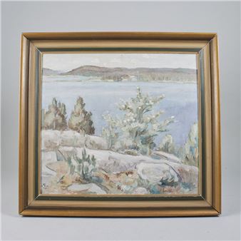 Sjölandskap - Gösta Wesström