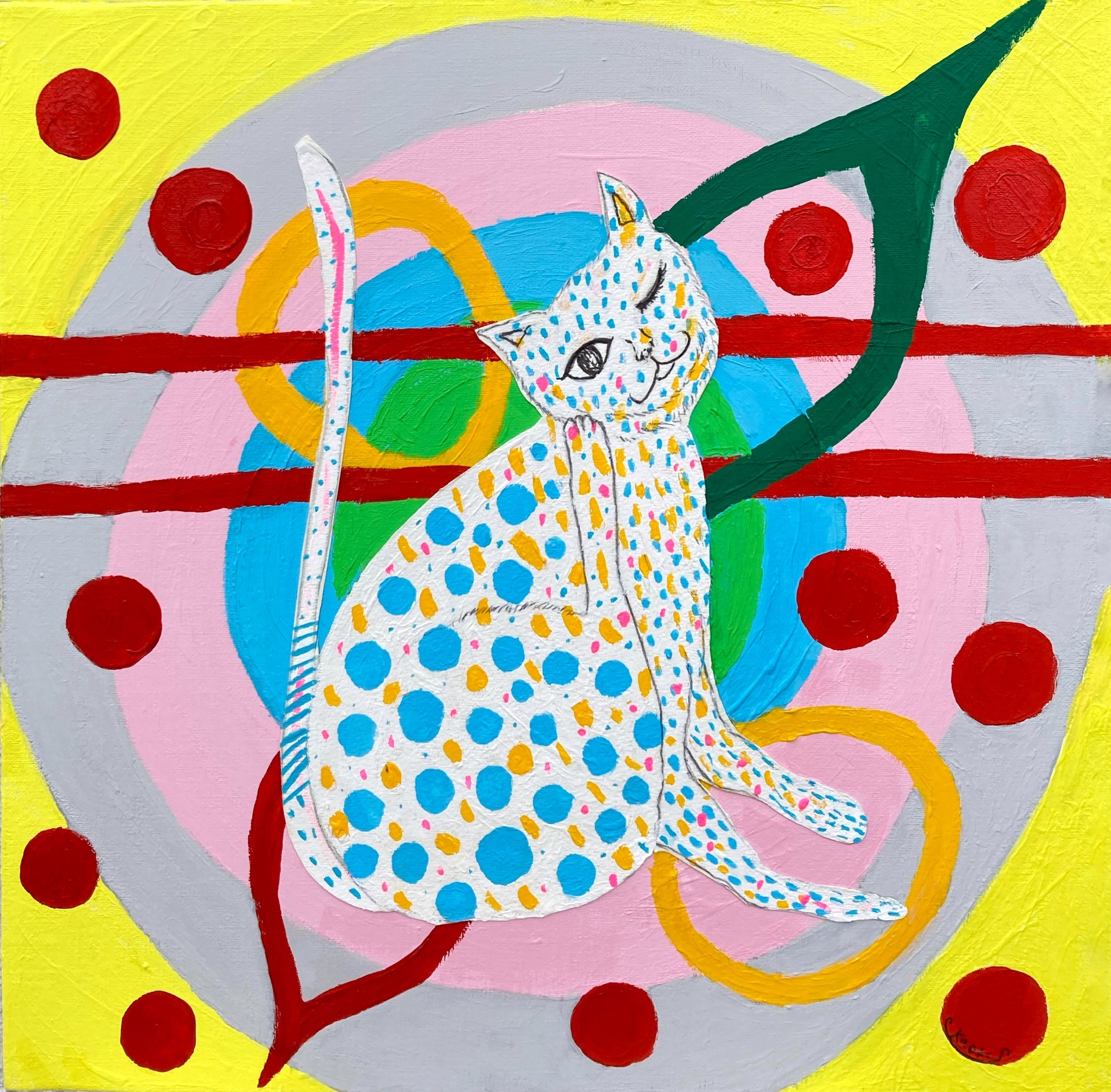 Artwork by Kaori Sakaguchi, Spoiled cat, Made of photo