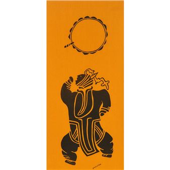 DANCING GIRL WEARING A BONNET - Victor Ekootak