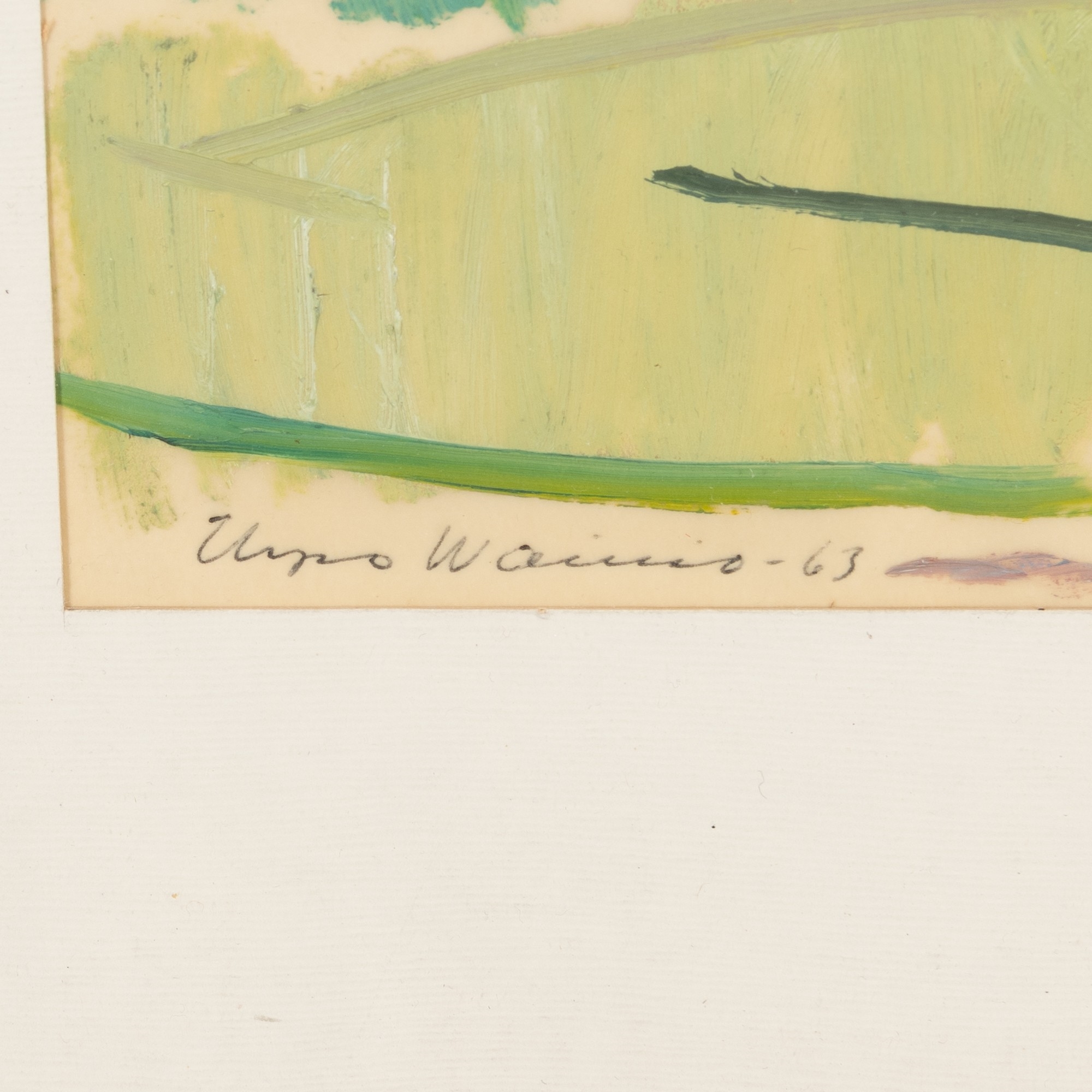 Artwork by Urpo Vainio, Landscape, Made of mixed media