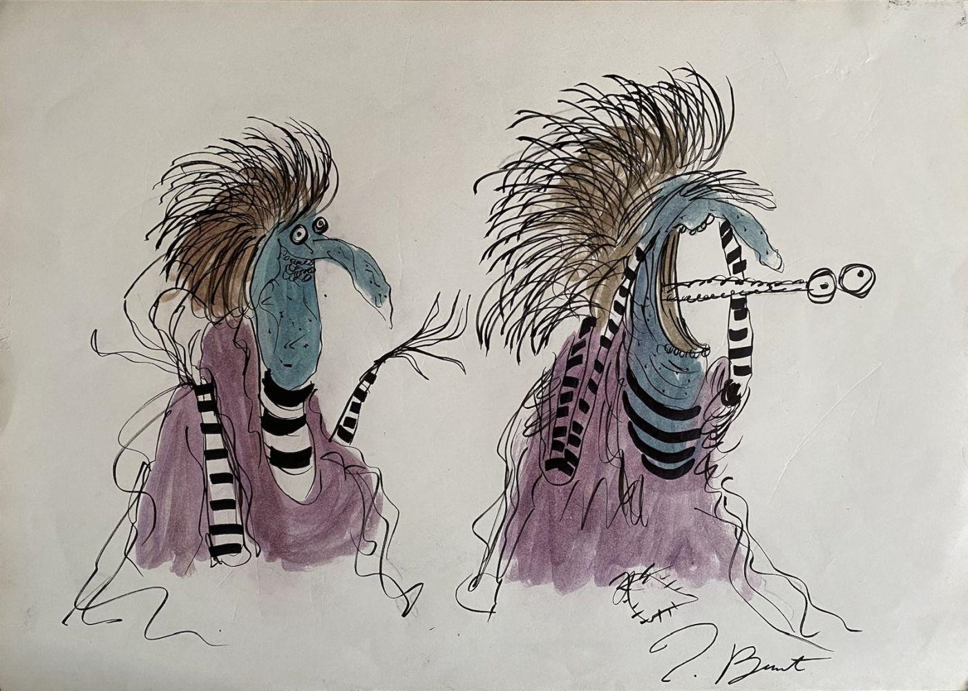 Tim Burton, Tim Burton (after) - Untitled Drawing on paper