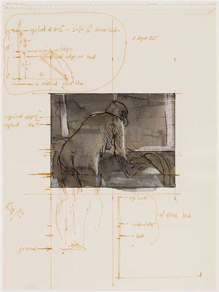 Study for Sleeper by Alex Colville, Apr 1975