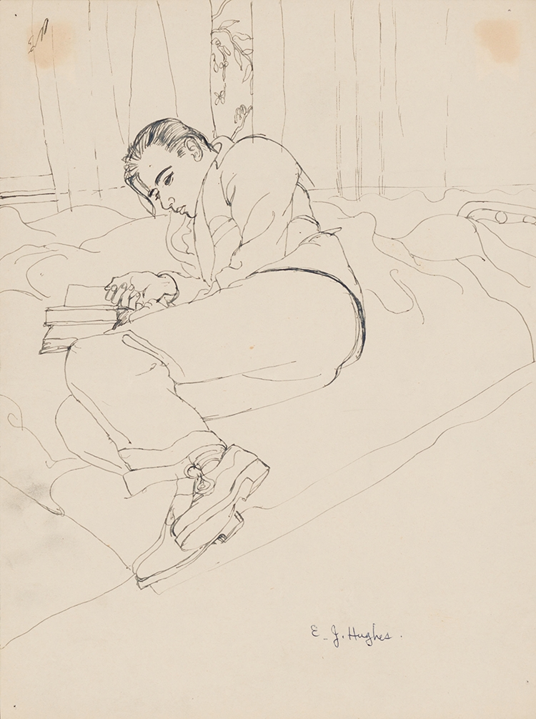Edward John Hughes | Gary, Reading (1935) | MutualArt