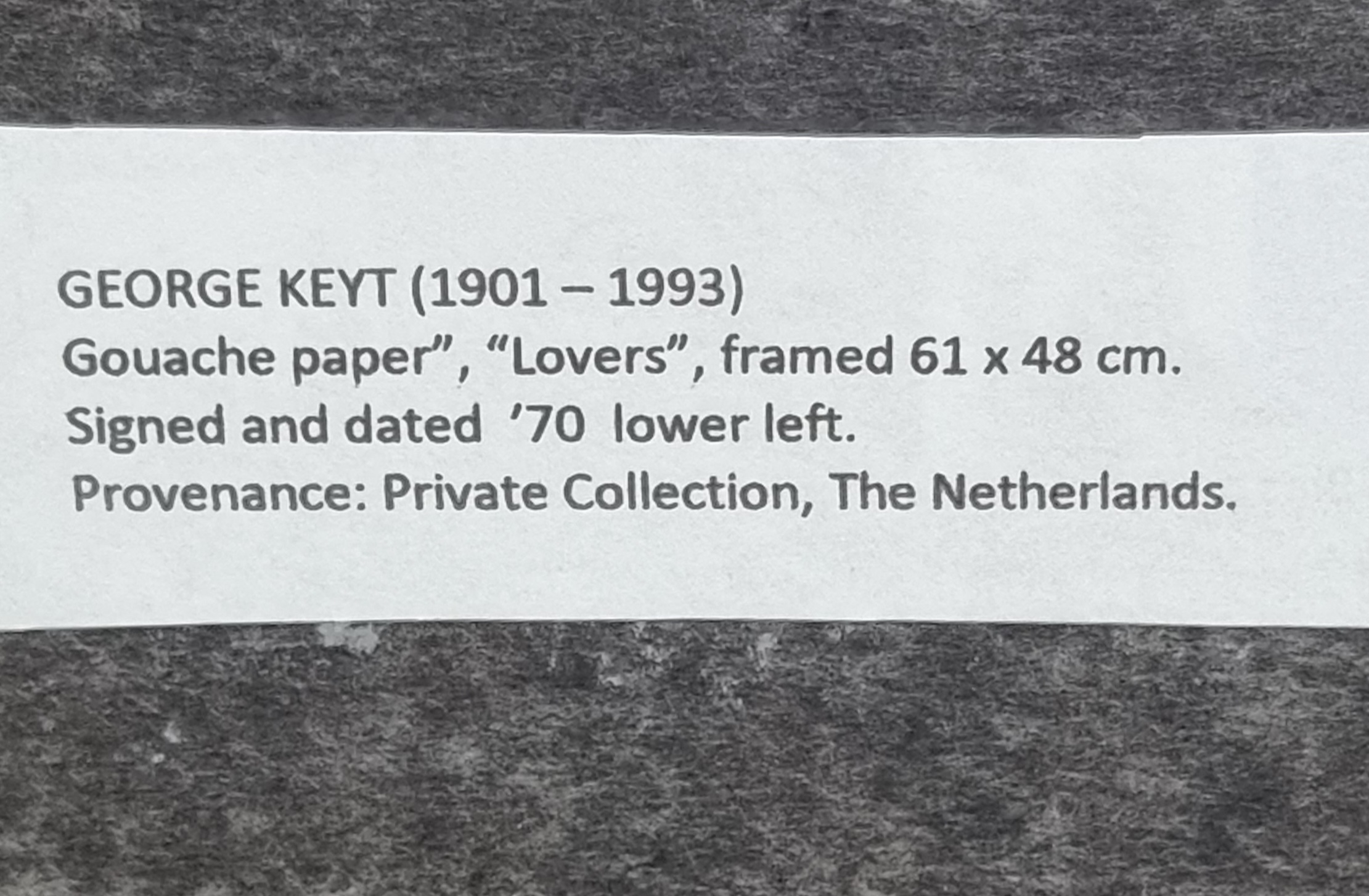 George Keyt | Lovers (70) | MutualArt