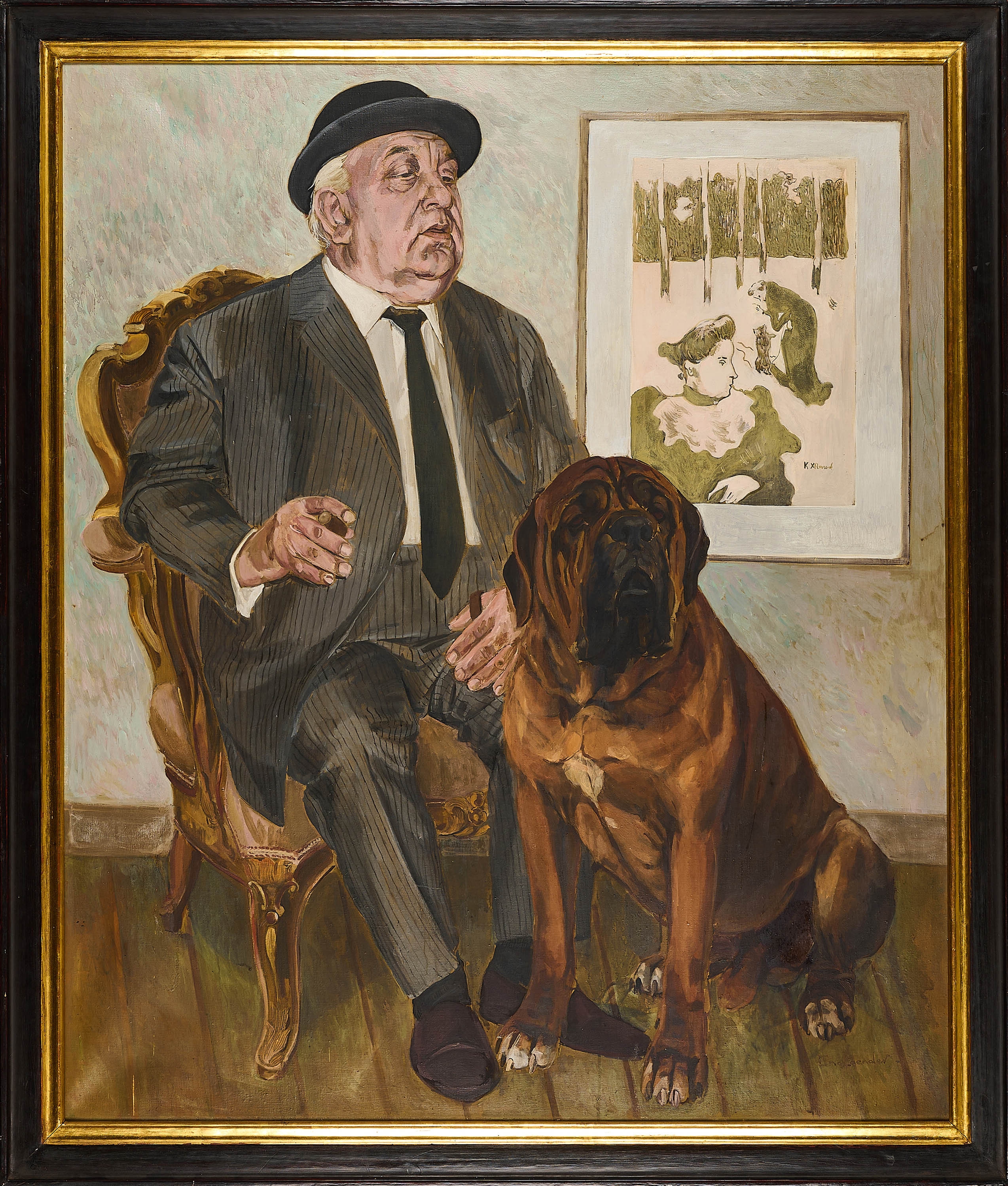 Artwork by Babs Englaender, Die Freunde., Made of Oil on canvas