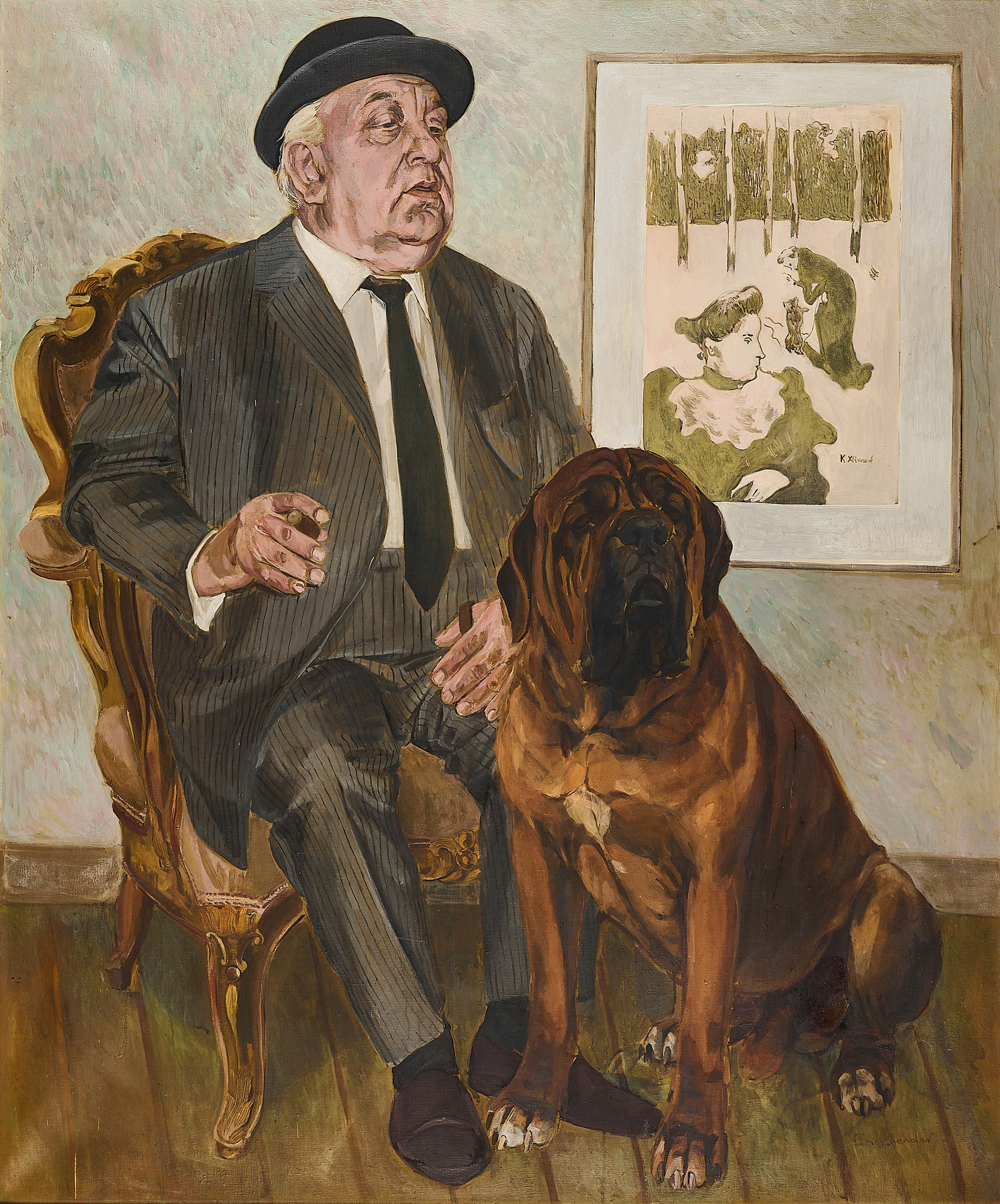 Artwork by Babs Englaender, Die Freunde., Made of Oil on canvas