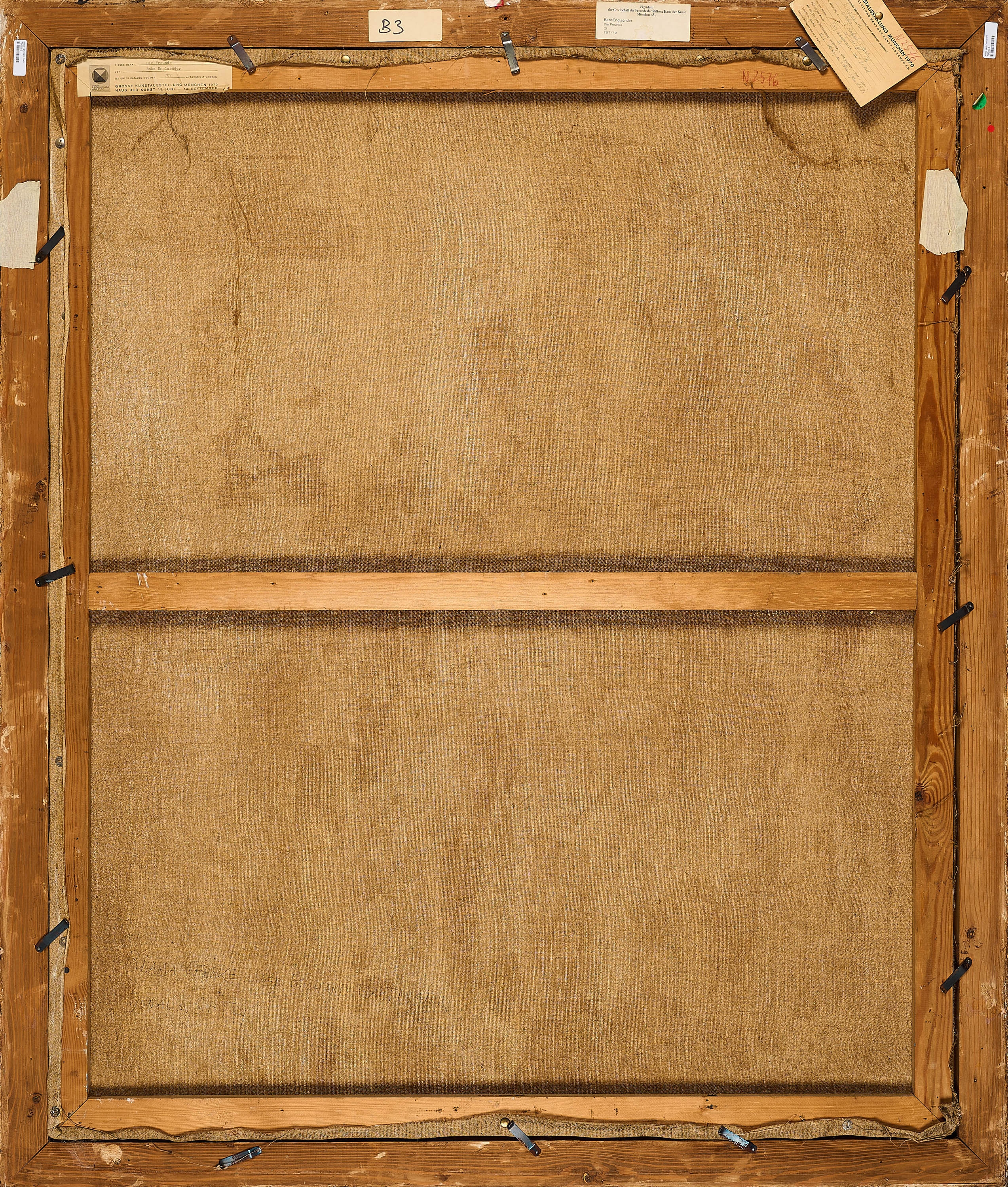 Artwork by Babs Englaender, Die Freunde., Made of Oil on canvas