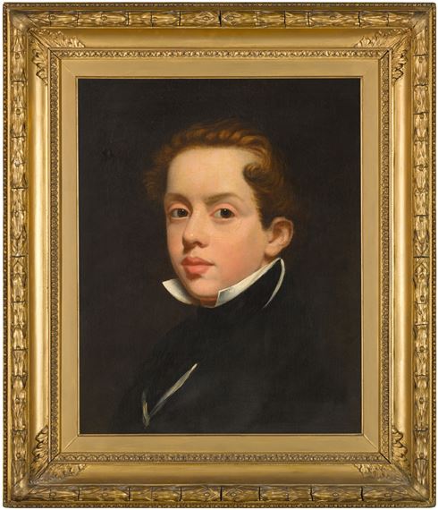 John Wood | Portrait of the artist's nephew Edwin Wood, bust-length ...