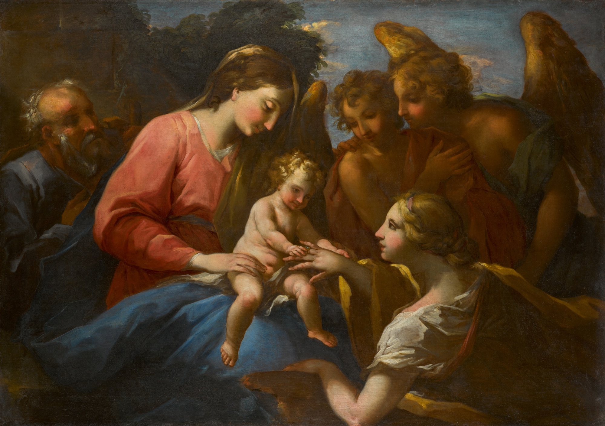 Genoese School, 17th Century | The Mystic Marriage of Saint Catherine ...