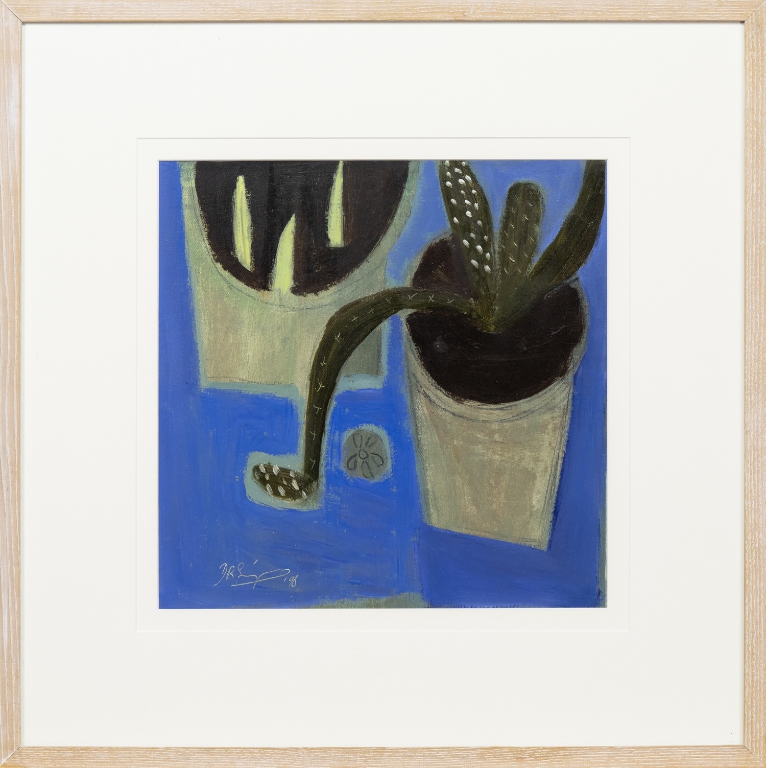 David Ralph Simpson | OLD CACTUS & YOUNG IRIS | MutualArt
