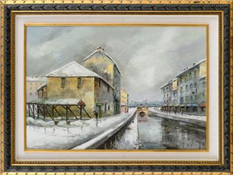 Milan vicolo Lavandai - Eugenio Mantegani