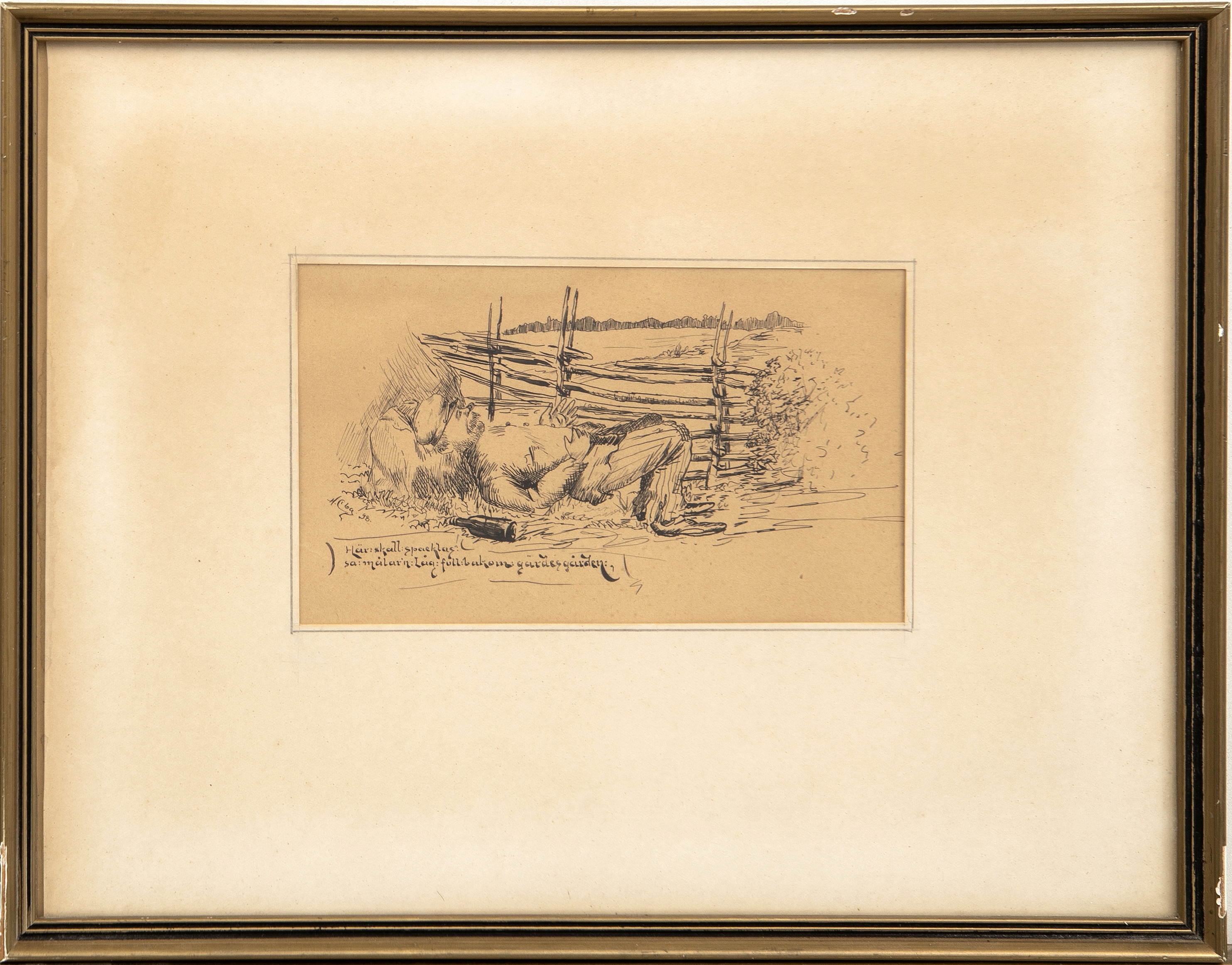 Hugo Carlberg | Hugo Carlberg, a set of two signed drawings one dated ...