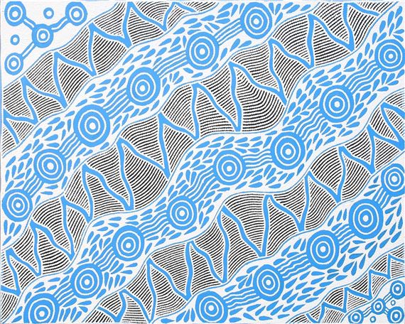 Pikilyi Springs Dreaming by Ursula Napangardi Hudson, Painted in 2023