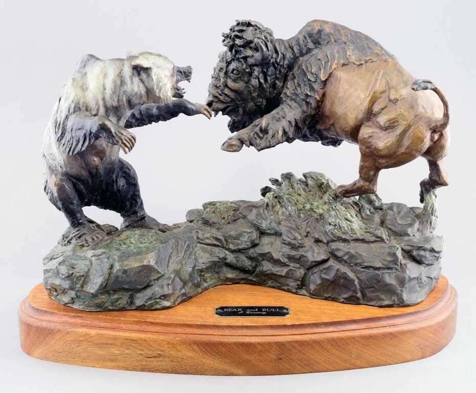 Jay Contway | BEAR AND BULL (1990) | MutualArt