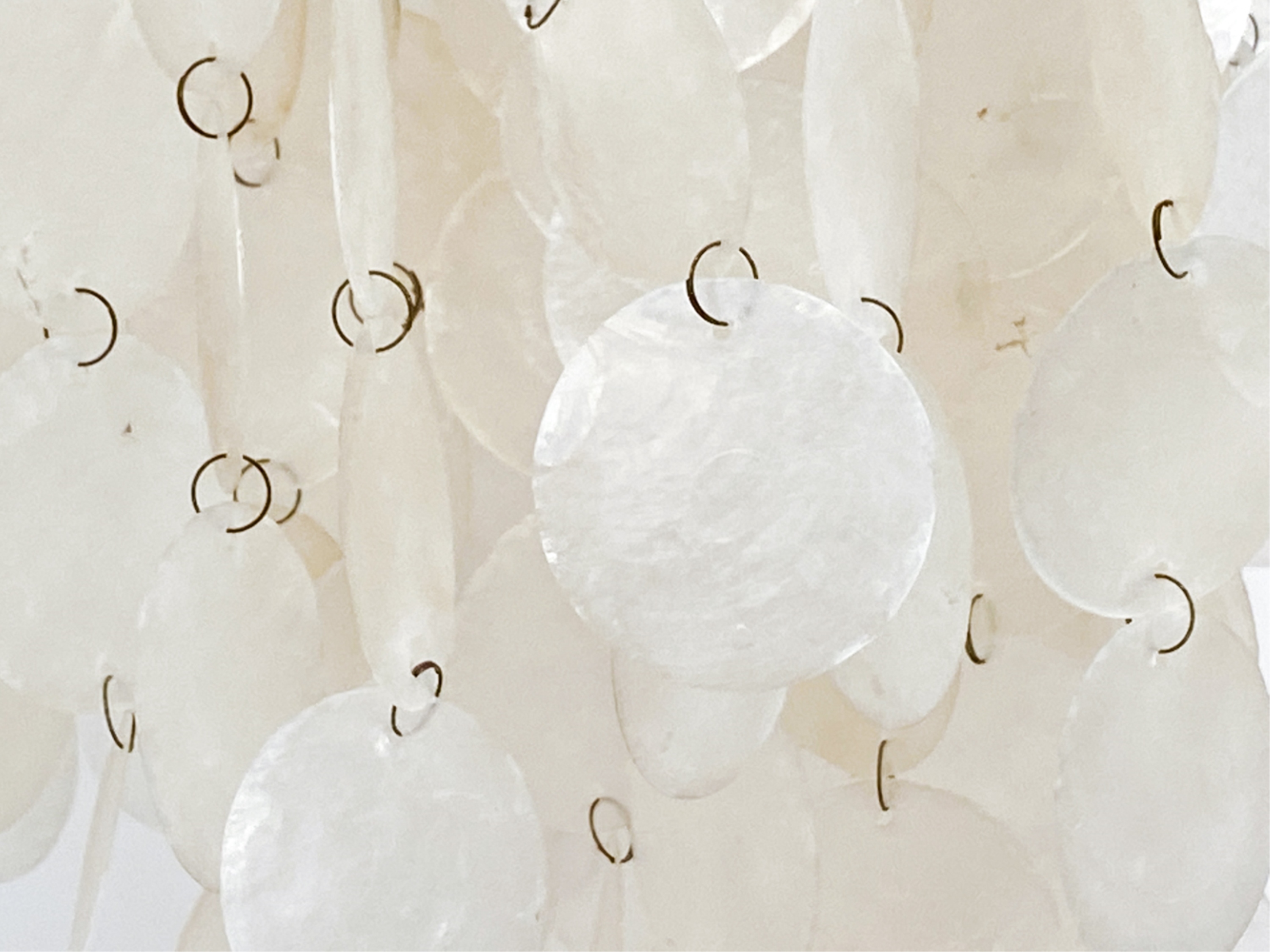 Verner Panton | VINTAGE CAPIZ SHELL CHANDELIER VERNER PANTON STYLE ...