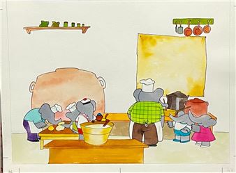 Babar in the kitchen - Laurent de Brunhoff